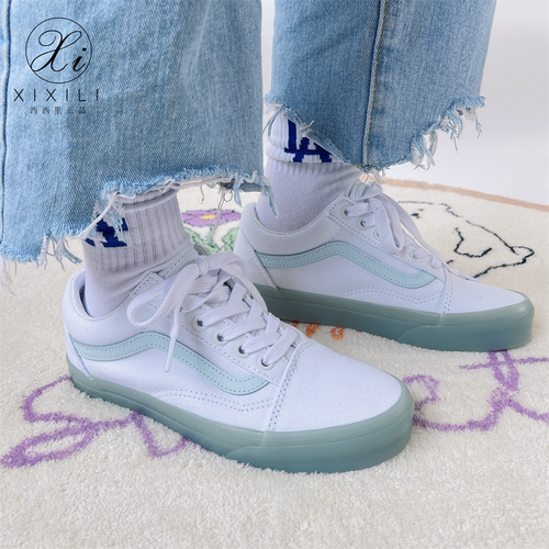 VANS果冻底系带男女低帮板鞋