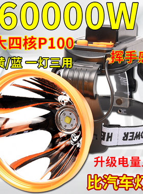 头灯P100强光充电超亮远射
