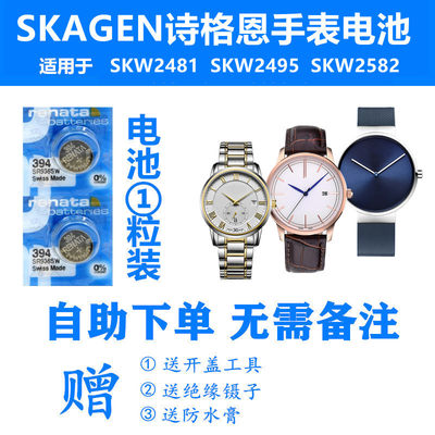 适用于SKAEN诗格恩手表电池SKW2481 SKW2495 SKW2582纽扣电子