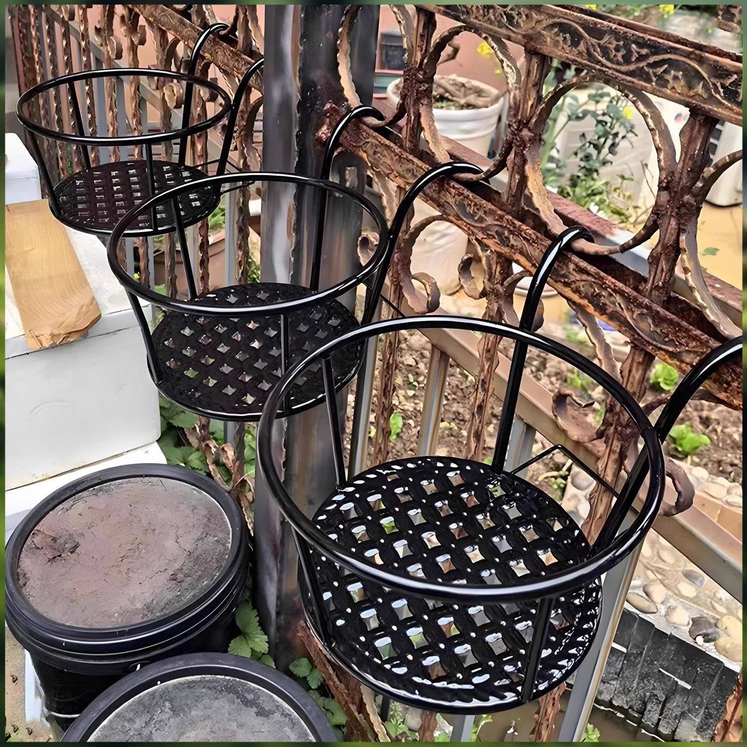 加宽特大号花架阳台栏杆花盆架铁艺悬挂式护栏窗台绿萝多肉置物架,收纳整理,阳台置物架,淘宝优惠券,粉丝福利购,淘宝优惠卷