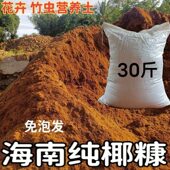 免泡无菌酸性型海南椰糠养花种菜绿植通用泥炭土椰砖土花土营养土
