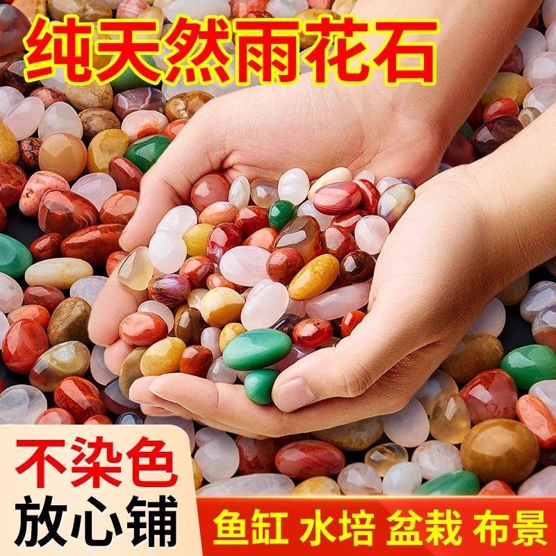南京雨花石原石天然鹅卵石鱼缸石头花盆彩色石子七彩小石头五彩石,鲜花速递/花卉仿真/绿植园艺,土壤覆盖物,淘宝优惠券,粉丝福利购,淘宝优惠卷