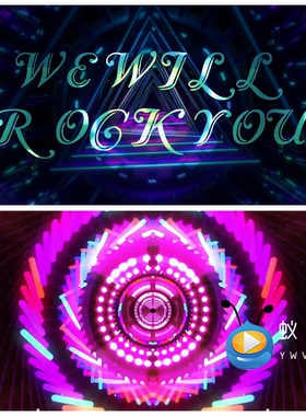 S5349《We Will Rock You》街舞 拉丁 爵士恰恰LED大屏 视频素材