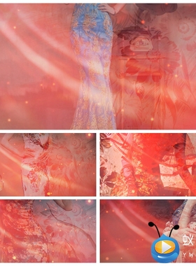 S2444东方旗袍 中国旗袍 中国风 LED节目大屏舞美背景视频素材