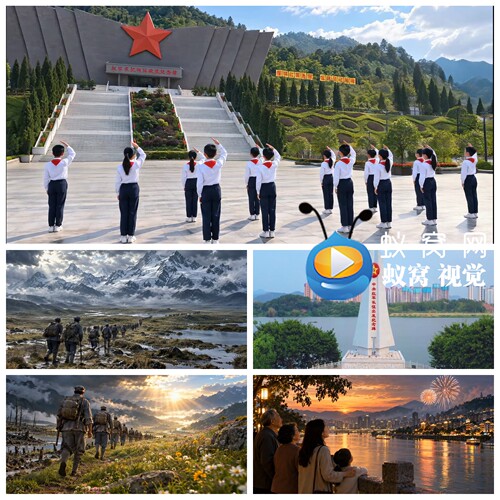 S8090 长征 歌曲MV 爱党爱国通用视频素材