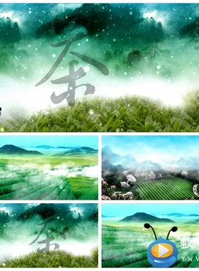 S5024《采茶扑蝶》古风古典 晚会汇报演出舞美背景视频素材