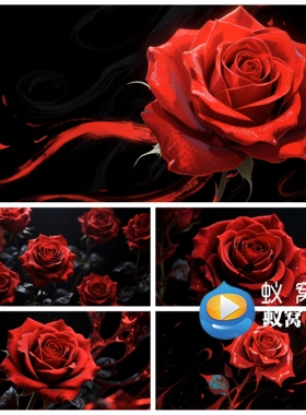 S7018《玫瑰少年》红玫瑰 刺玫瑰 舞蹈 演出文艺汇演背景视频素材