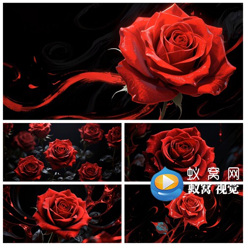 S7018《玫瑰少年》红玫瑰 刺玫瑰 舞蹈 演出文艺汇演背景视频素材
