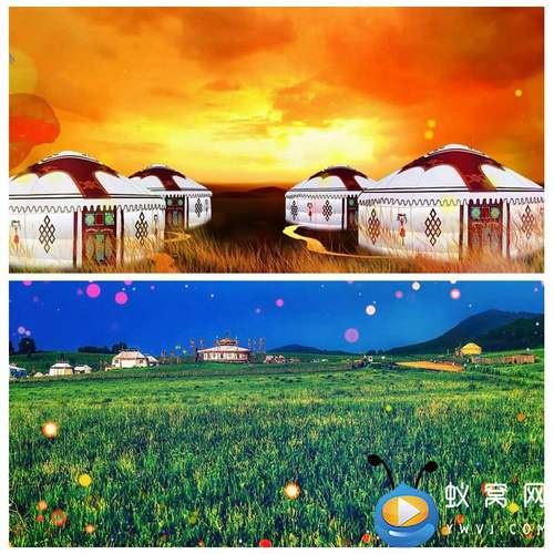 S4648《腾格里塔拉》少儿舞蹈 六一节目舞美LED大屏背景视频素材