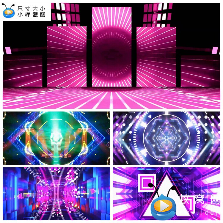 S5188 花球啦啦操《活力青春》动感炫酷 LED大屏背景视频素材