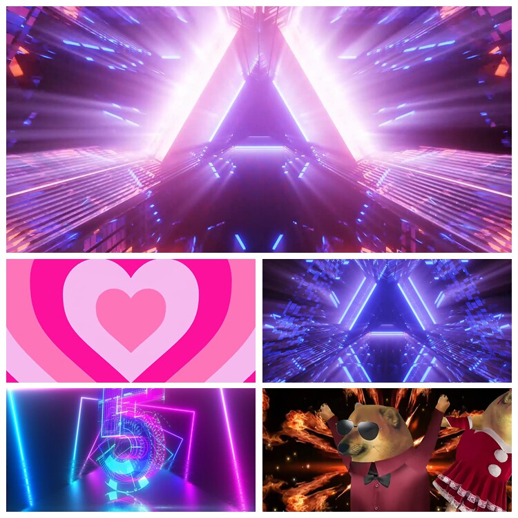 s5475 腾讯年会舞蹈串烧 舞蹈 节目汇报演出led大屏背景视频素材