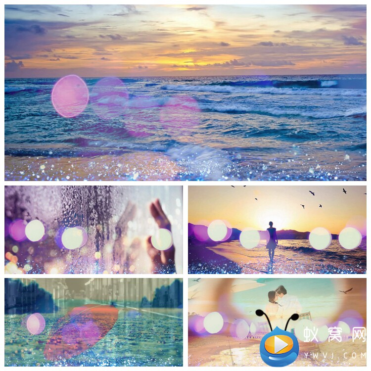 s2529 爱如潮水 歌曲mv爱情唯美节目舞台led大屏动态背景视频素材