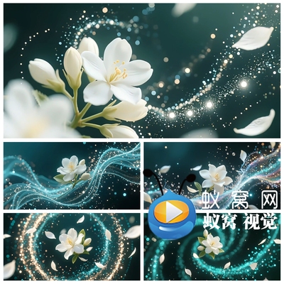 S6515《茉莉花开》民族国风现代舞 文艺汇演晚会LED背景视频素材