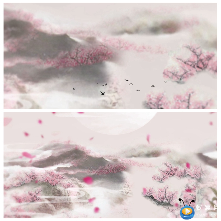 S1932 我家住在桃花山 歌曲MV 配乐成品 背景视频素材制作