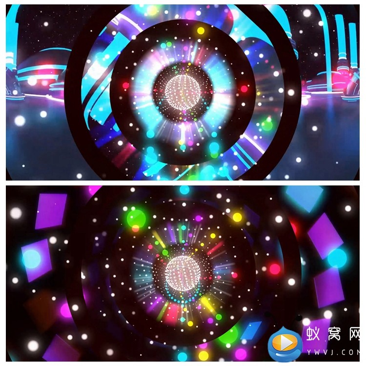 S1584 樱之华 动感 舞蹈节目LED大屏动态背景视频素材定制