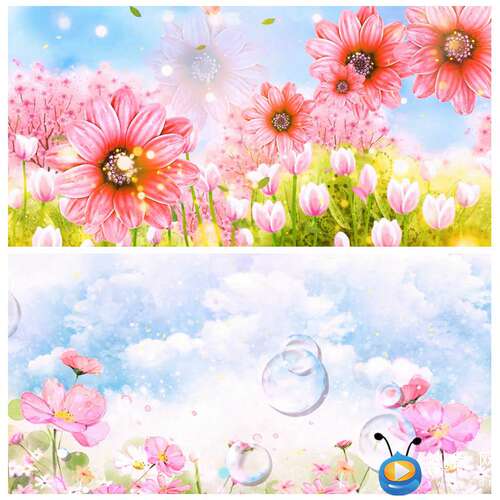 S2636有你就幸福 花开歌曲MV晚会LED节目大屏舞美背景视频素材