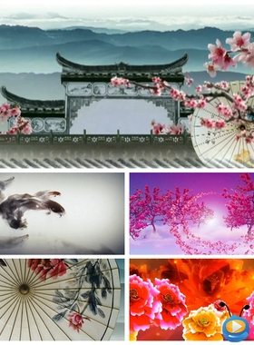 S2682 倾国倾城 水墨中国风 开场舞 舞蹈晚会LED舞美背景视频素材