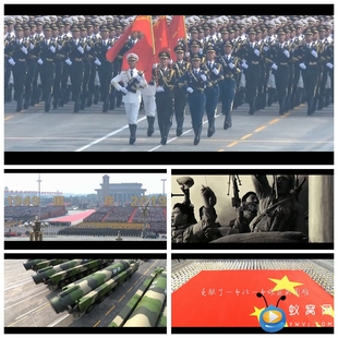 S1294 剪辑视频素材 70周年阅兵混剪MV 中国70年崛起发展