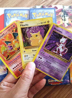 DIY神奇精灵宝可梦初代闪卡1996年喷火龙皮卡丘宝贝卡牌EX训练师