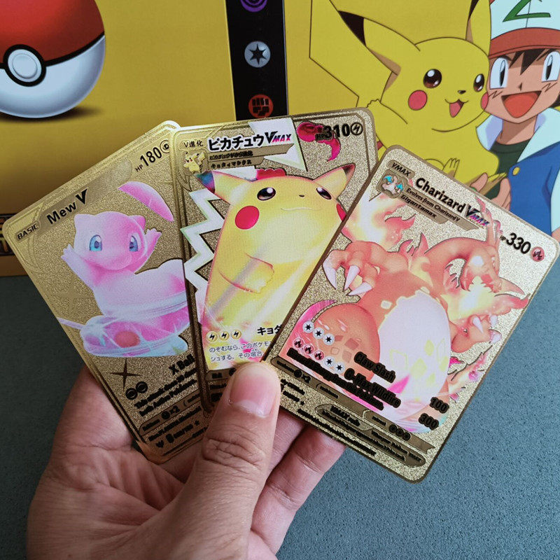 精灵宝可梦卡牌 喷火龙金属pokemon卡片神奇剑盾皮卡丘超梦收藏卡