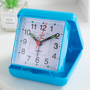 闹钟简约男女孩学生起床专用神器现代创意怀旧老人字大静音时钟表