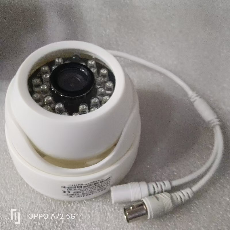 模拟半球摄像头监控器高清夜视室内探头3.6mm同轴bnc接口烟台现货