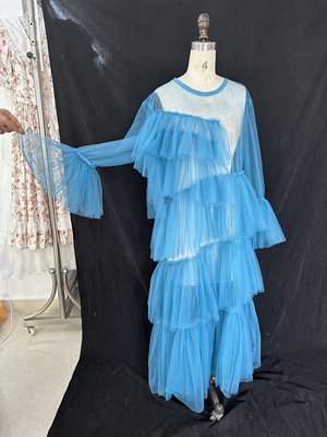 手工艺品珍珠雪纺少女立体裁缝