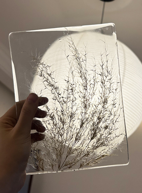 一枚橙 原创手作树脂植本样板房售楼部客厅茶几饰品压书摆件装饰