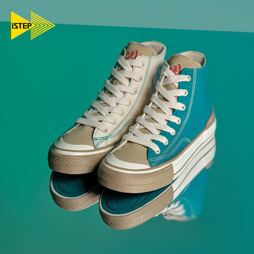 istep新款蛇草水联名帆布鞋