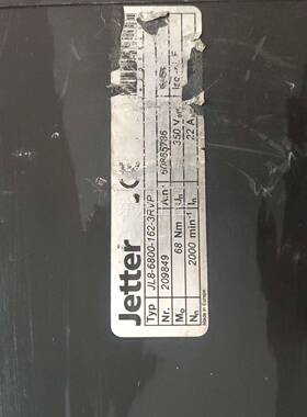 议价JETER 伺电机JL8-TV6800-1服62-3RP拆机