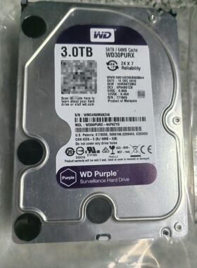 西数机械硬盘 3T 紫盘 WD30PURX-64P6ZY0