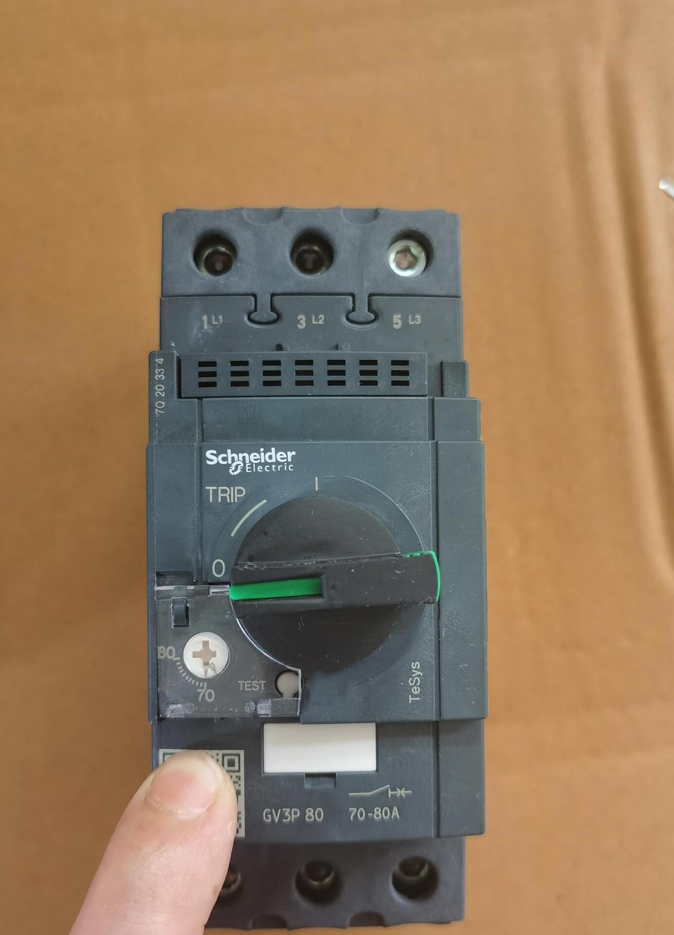 施耐德马达开关GV3P 65三只，正品拆机9.5新，P80的