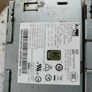 联想拆机电源10针长条PcJ010未测试，没吹过灰要打理应该