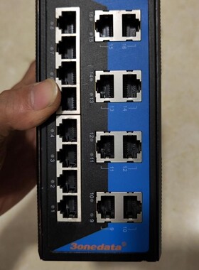 三旺IES3016导轨卡式非网管16口工业交换机