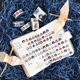 食物语珠光磨砂胶带全5款同人周边龙井虾仁佛跳墙子推燕莲花血鸭