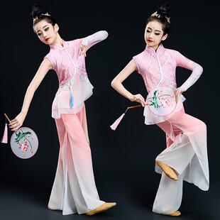 儿童胶州秧歌服澜水见月圆钱鼓舞艺考剧目演出服扇子舞艺考古典舞
