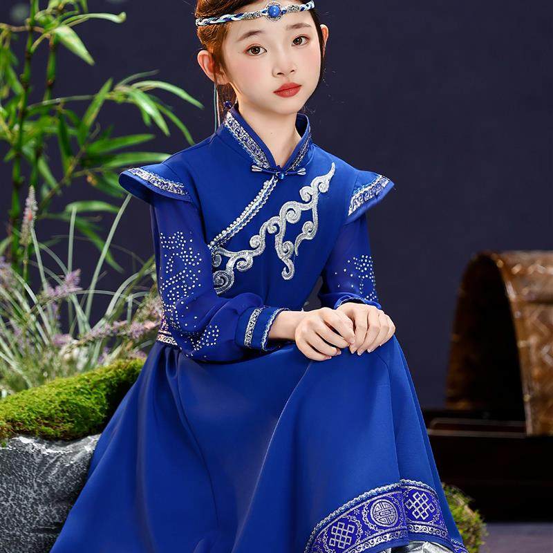 新款儿童蒙古族演出服少数民族草原风女童筷子舞白马舞蹈表演服装,女装/女士精品,民族服装/舞台装,淘宝优惠券,粉丝福利购,淘宝优惠卷