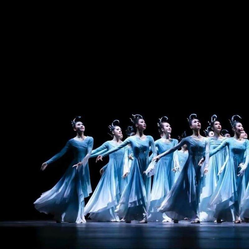 开场舞大摆裙演出服大气现代舞稚水溦澜舞蹈服装歌伴舞表演连衣裙,女装/女士精品,民族服装/舞台装,淘宝优惠券,粉丝福利购,淘宝优惠卷