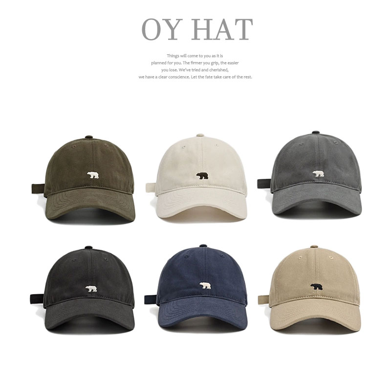 北极熊鸭舌帽防晒潮牌