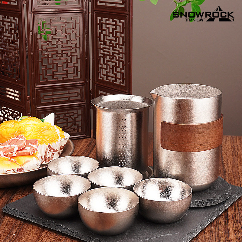 纯钛泡茶器茶具套装随身户外露营旅行便携防烫快客杯,餐饮具,旅行茶具,淘宝优惠券,粉丝福利购,淘宝优惠卷