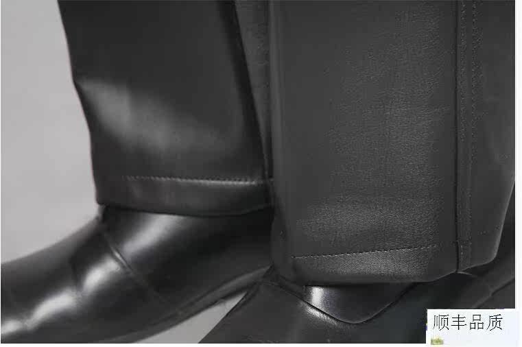 Pantalon cuir homme droit pour hiver - Ref 1482351 Image 5