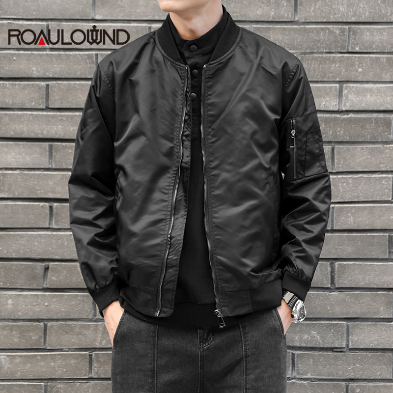 潮牌飞行员夹克男春秋季潮流日系宽松棒球服美式休闲青年工装外套,男装,时尚防晒服,淘宝优惠券,粉丝福利购,淘宝优惠卷