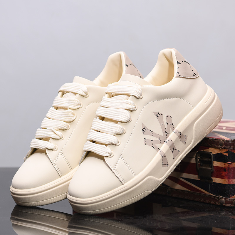 休闲运动小白鞋真皮厚底男鞋春夏季增高板鞋男女情侣鞋KY230增高