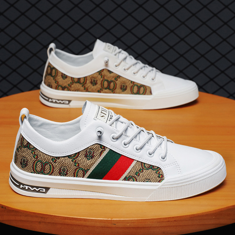 休闲运动夏季透气潮流男鞋型男社会韩版针织休闲鞋小白鞋男板鞋时