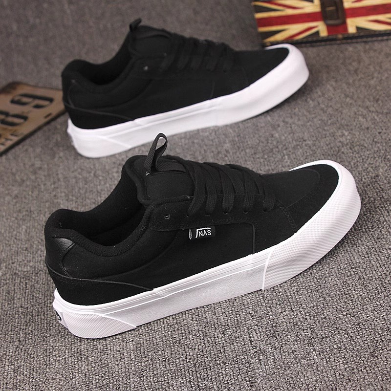 休闲运动潮牌黑白经典面包鞋板鞋校园风男女运动休闲鞋情侣德训复