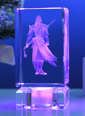 水晶摆件王者荣耀手办彩灯小夜灯