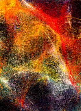 TouchDesigner源文件 图片粒子化，可鼠标交互以及替换任意图片