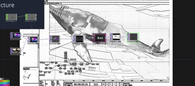 TouchDesigner源文件 黑白描边效果 可替换视频或图片