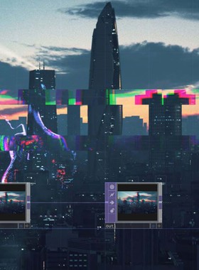 TouchDesigner源文件 故障效果 可替换视频图片等 数字新媒体艺术