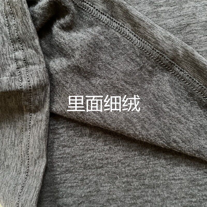 가을 겨울 여성 따뜻한 미드슬리브 티셔츠 가슴 패드와 벨벳 슬림핏 브라 원컵 도톰한 밑단 반팔 가을 코트